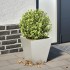 Jardinera hexagonal de acero inoxidable 30x30x30