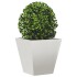Jardinera hexagonal de acero inoxidable 30x30x30