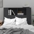 Mueble cabecero negro 100x18,5x104,5