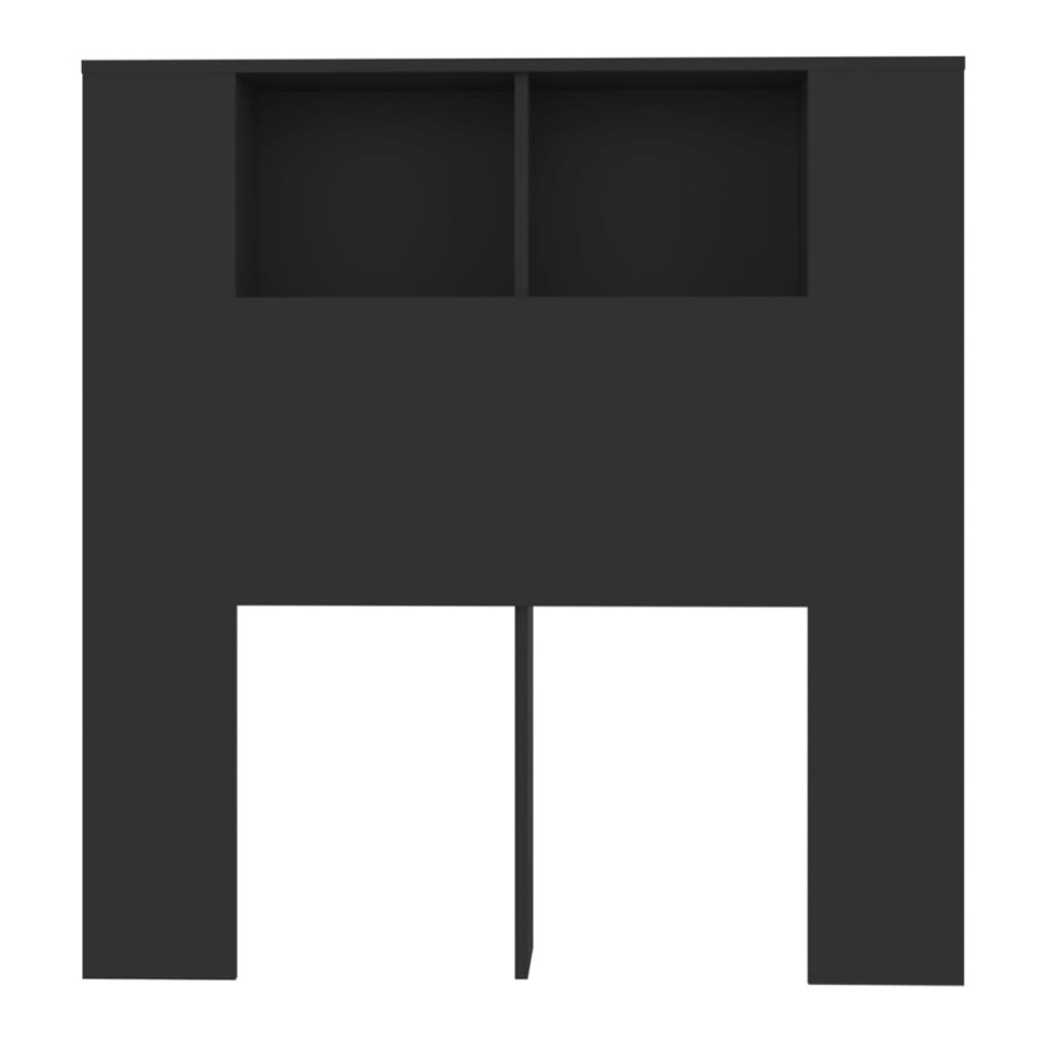 Mueble cabecero negro 100x18,5x104,5