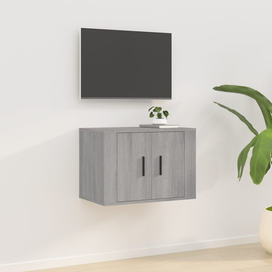 Mueble para TV de pared gris Sonoma 57x34,5x40