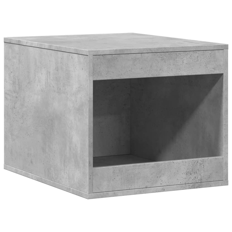 Mueble arenero de gatos madera gris hormigón 47x59x42