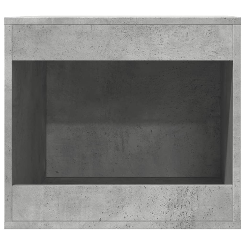 Mueble arenero de gatos madera gris hormigón 47x59x42