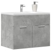 Armario para lavabo contrachapada gris hormigón 60x38,5x46 cm