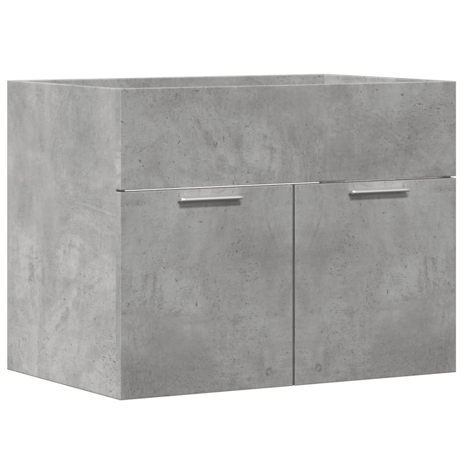 Armario para lavabo contrachapada gris hormigón 60x38,5x46