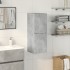 Armario pared baño madera ingeniería gris hormigón 30x30x80