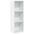 Estantería de madera de ingeniería blanca 40x30x114