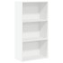 Estantería de madera de ingeniería blanca 60x30x114