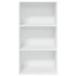 Estantería de madera de ingeniería blanca 60x30x114