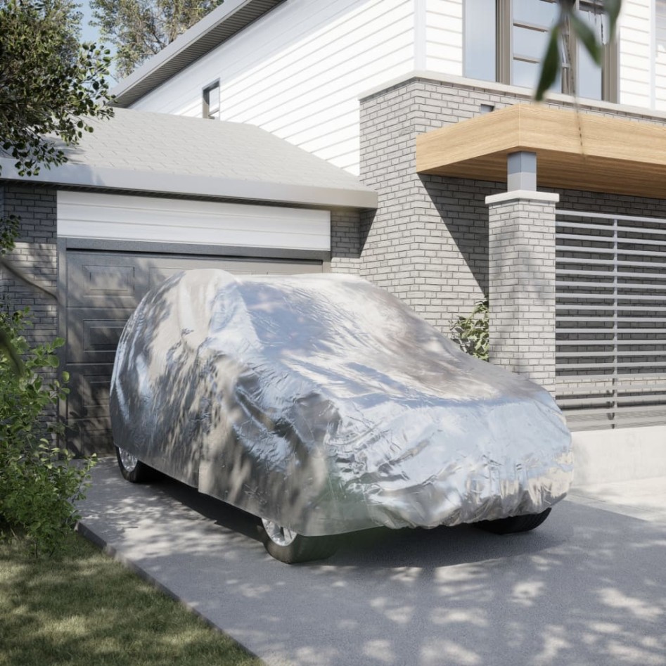 Funda de coche para SUV con correas hebilla plateado