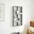 Armario de pared madera ingeniería gris hormigón 50x15x100