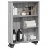 Carrito de almacenaje estrecho madera gris Sonoma 48x13x68