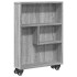 Carrito de almacenaje estrecho madera gris Sonoma 48x13x68