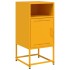 Mesita de noche acero amarillo mostaza 36x39x78