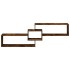 Armario de pared madera ingeniería roble ahumado 158x18x53