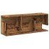 Mueble de pared madera ingeniería madera envejecida 80x20x30