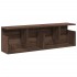 Mueble de pared madera de ingeniería marrón roble 100x20x30