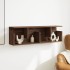 Mueble de pared madera de ingeniería marrón roble 100x20x30