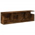 Armario de pared madera ingeniería roble ahumado 100x20x30