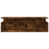 Armario de pared madera ingeniería roble ahumado 100x20x30