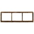 Armario de pared madera ingeniería roble ahumado 100x16x30