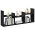 Armario de pared madera de ingeniería negro 100x18x40