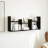 Armario de pared madera de ingeniería negro 100x18x40