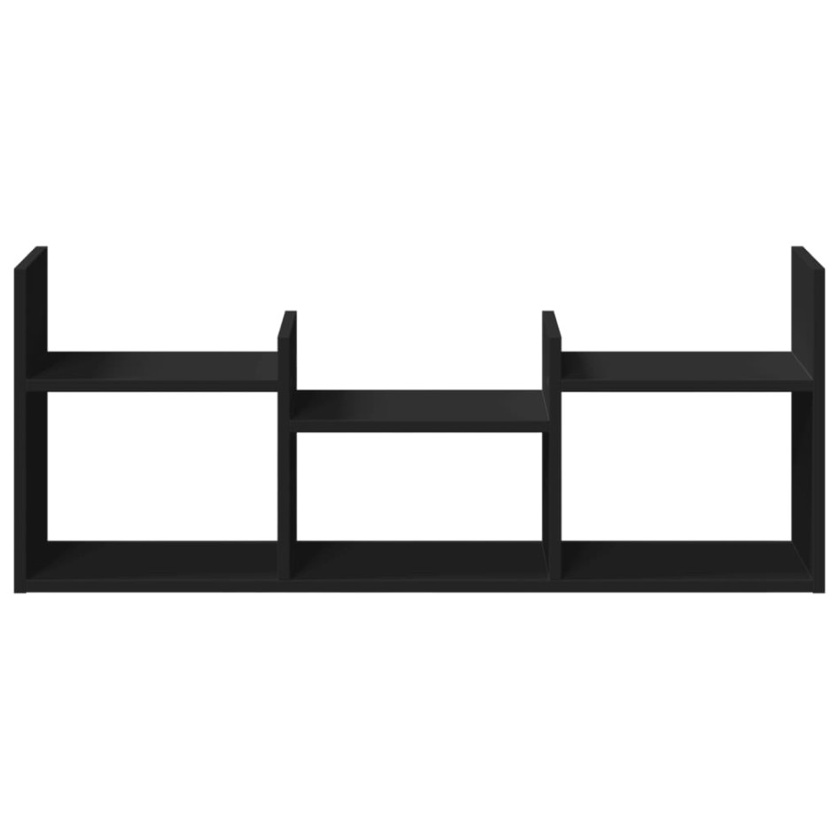 Armario de pared madera de ingeniería negro 100x18x40