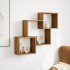 Armario de pared madera ingeniería roble artesanal 78x18x71
