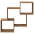 Armario de pared madera ingeniería roble artesanal 78x18x71