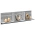 Mueble de pared madera ingeniería gris Sonoma 100x16,5x30