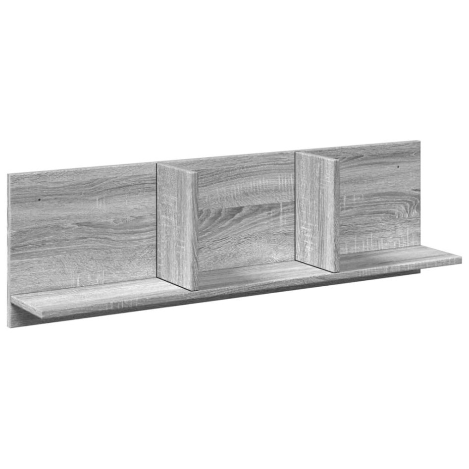 Mueble de pared madera ingeniería gris Sonoma 100x16,5x30