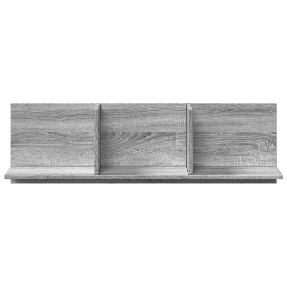 Mueble de pared madera ingeniería gris Sonoma 100x16,5x30