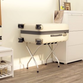 Soporte para maletas negro y plateado 56x40x49