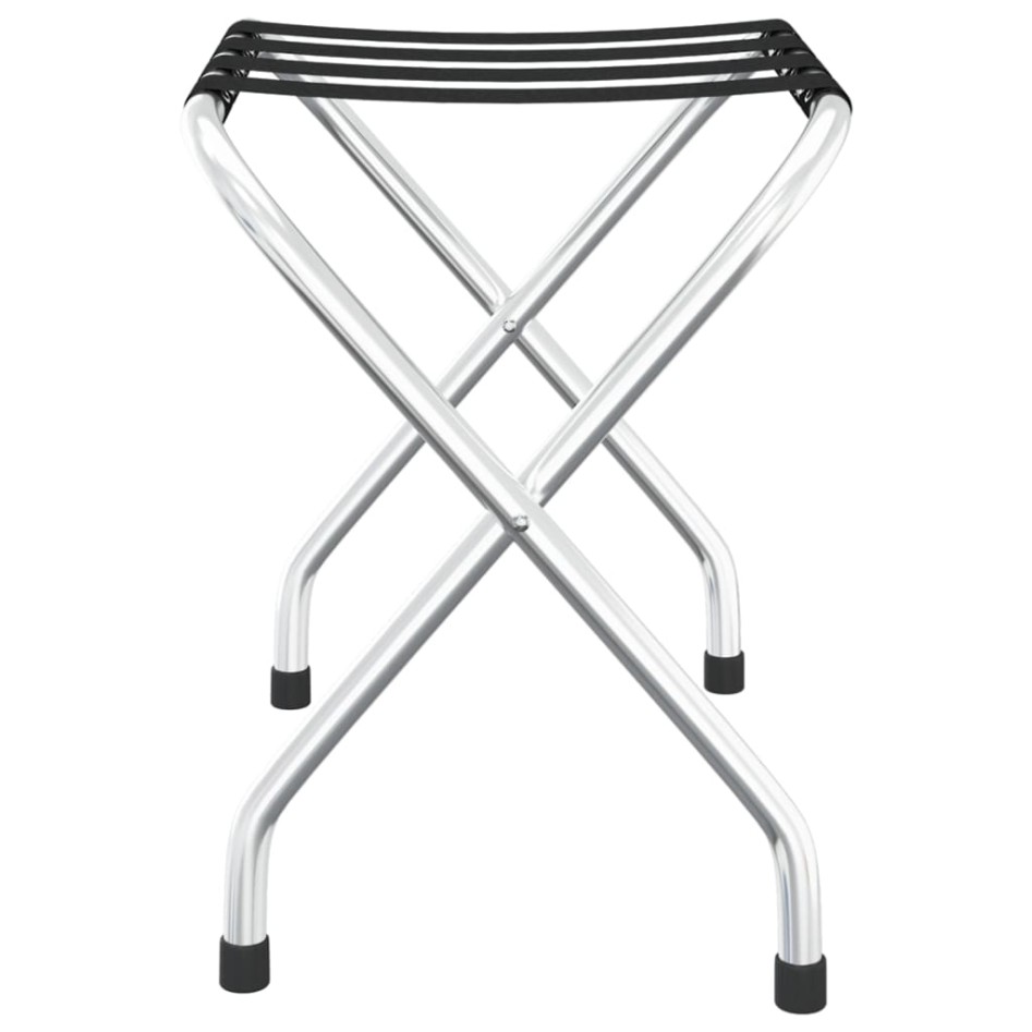 Soporte para maletas negro y plateado 56x40x49
