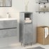 Armario de baño madera contrachapada gris hormigón 30x30x100