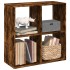 Librería divisora madera roble ahumado 69,5x29x69,5