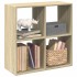 Librería divisor madera ingeniería roble Sonoma 69,5x29x69,5