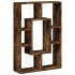 Estantería madera de ingeniería roble ahumado 63x20x90