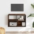 Mueble TV madera ingeniería y metal roble ahumado 60x31x39,5