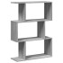 Librería divisora 3 niveles madera gris Sonoma 70x24x97