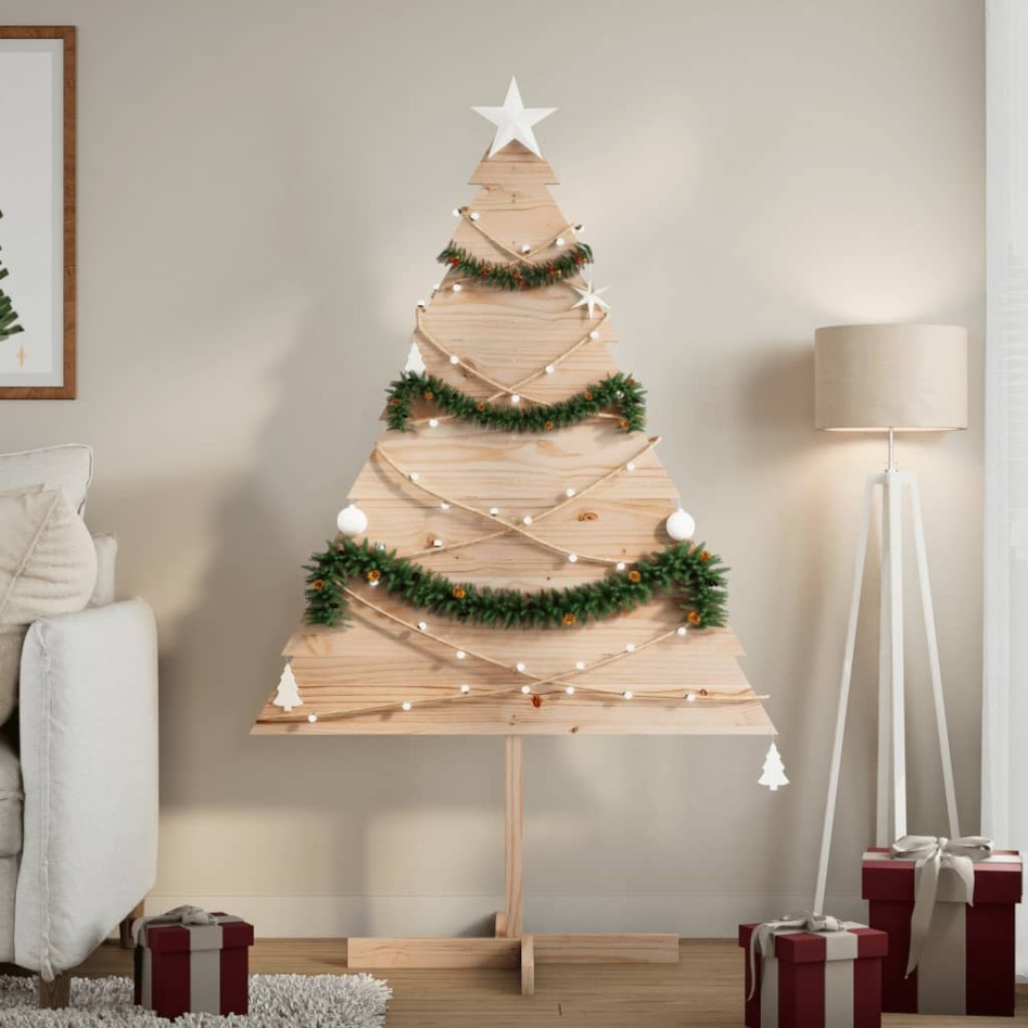 Árbol de Navidad de adorno madera maciza 150