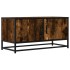 Mueble TV metal y madera ingeniería roble humo 80x34,5x40