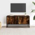 Mueble TV metal y madera ingeniería roble humo 80x34,5x40