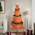 Árbol Navidad de adorno madera maciza pino marrón cera 150