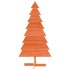 Árbol Navidad de adorno madera maciza pino marrón cera 150
