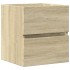Armario de lavabo madera ingeniería roble Sonoma 41x38,5x45
