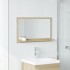Espejo mueble baño madera ingeniería roble Sonoma 60x11x37
