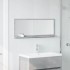 Espejo mueble baño madera ingeniería gris hormigón 90x11x37