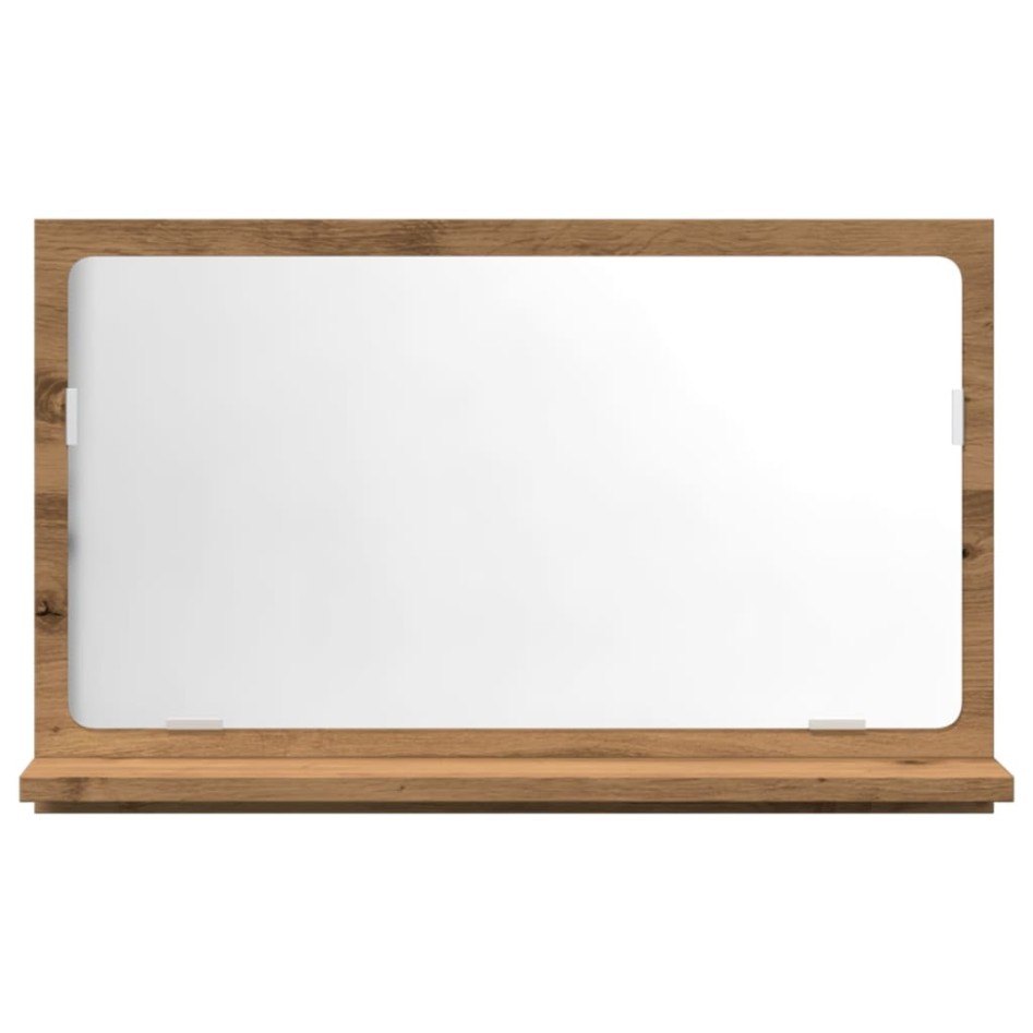 Espejo mueble baño madera ingeniería roble artisan 60x11x37